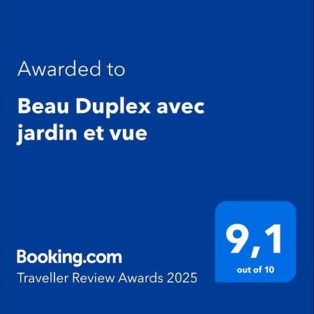 Beau Duplex Avec Jardin Et Vue Apartment Lyon Bagian luar foto