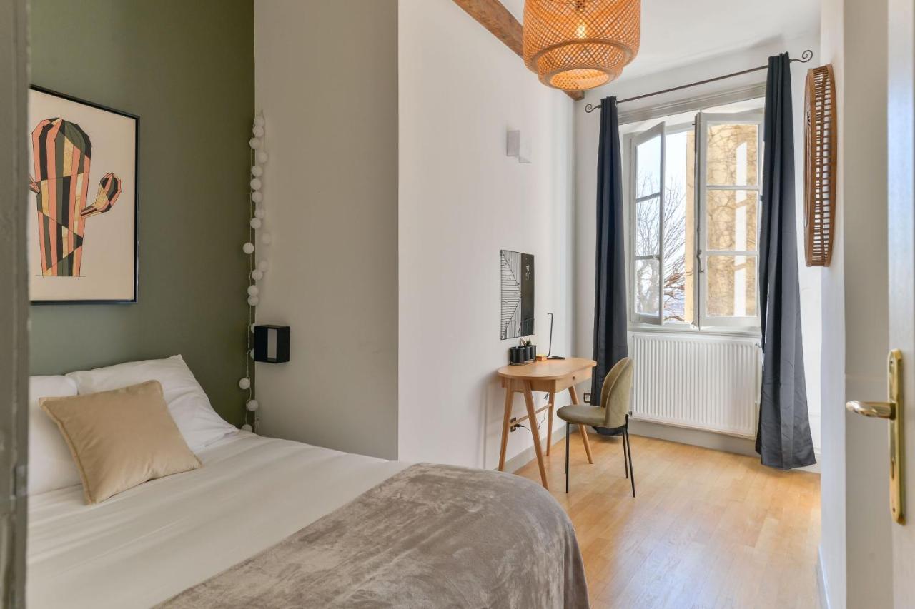 Beau Duplex Avec Jardin Et Vue Apartment Lyon Bagian luar foto