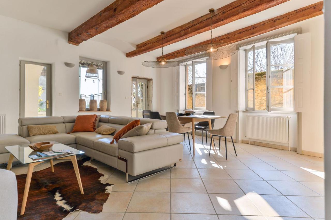 Beau Duplex Avec Jardin Et Vue Apartment Lyon Bagian luar foto