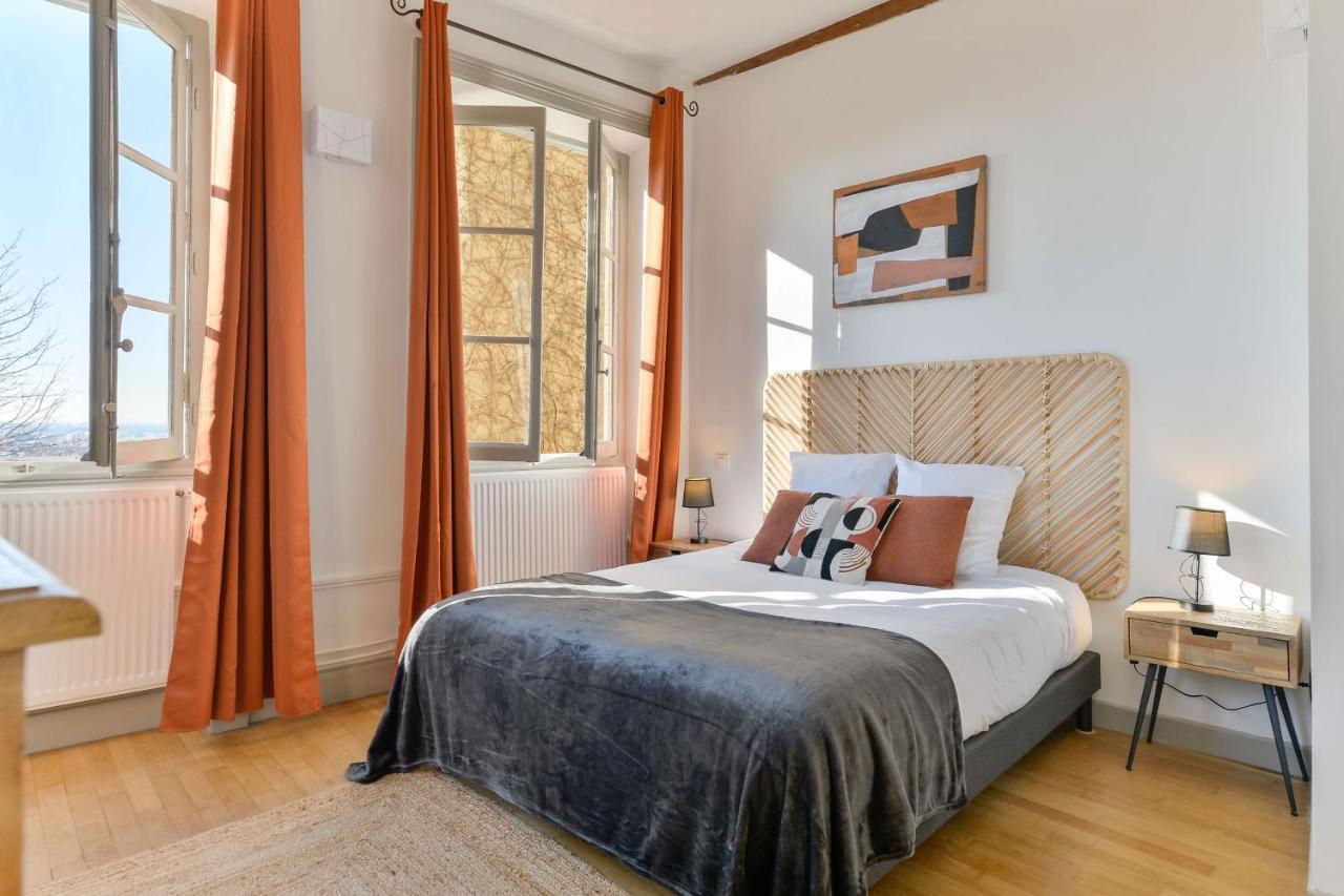 Beau Duplex Avec Jardin Et Vue Apartment Lyon Bagian luar foto